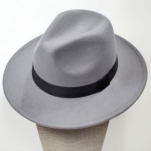 Gray Fedora Hat Classic, Fedora Mens, Fedora Womens, Vintage Style Hat Unisex